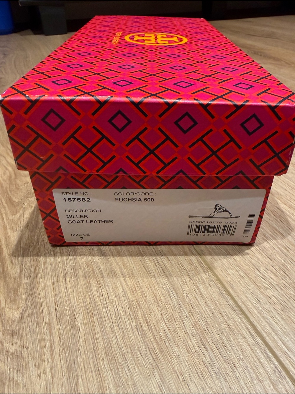 Tory Burch Miller Sandals in Fuchsia - Picture 8 of 9